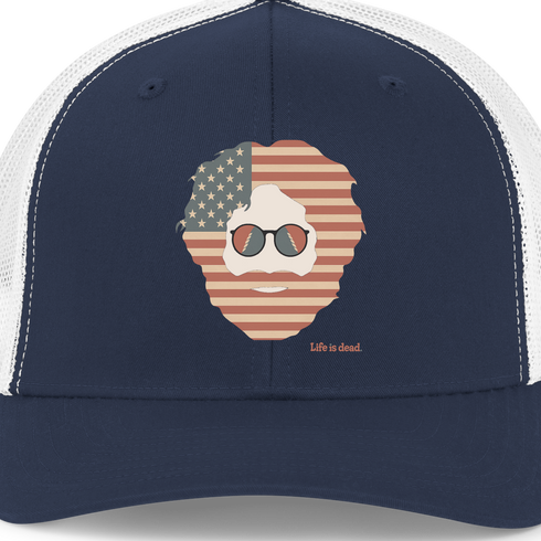 Stars & Stripes Jerry Life is dead. Trucker Cap