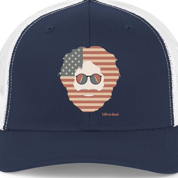 Stars & Stripes Jerry Life is dead. Trucker Cap