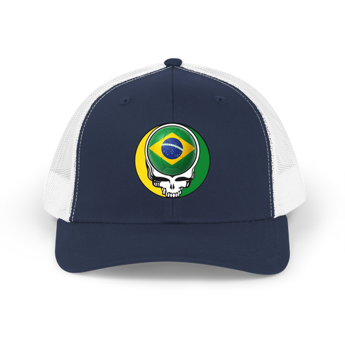 Brazil FIFA World Cup Stealie Grateful Dead Trucker Cap