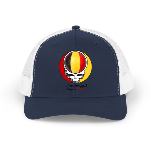 Belgium FIFA World Cup Stealie Grateful Dead Trucker Cap