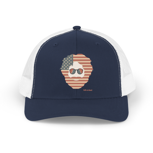 Stars & Stripes Jerry Life is dead. Trucker Cap