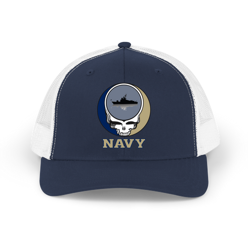 US Naval Academy Stealie Grateful Dead Trucker Cap