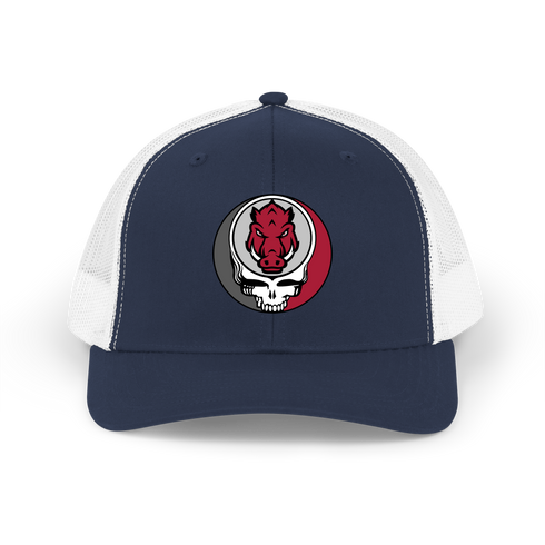 University of Arkansas Stealie Grateful Dead Trucker Cap