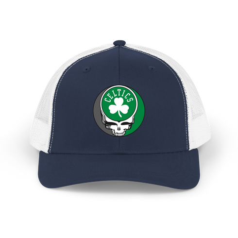 Boston Celtics Shamrock Stealie Grateful Dead Trucker Cap