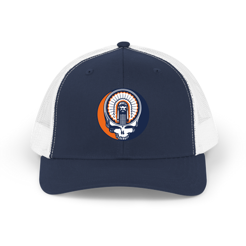 Chief Illiniwek Stealie Grateful Dead Trucker Cap