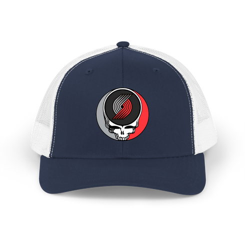 Portland Trailblazers Stealie Grateful Dead Trucker Cap