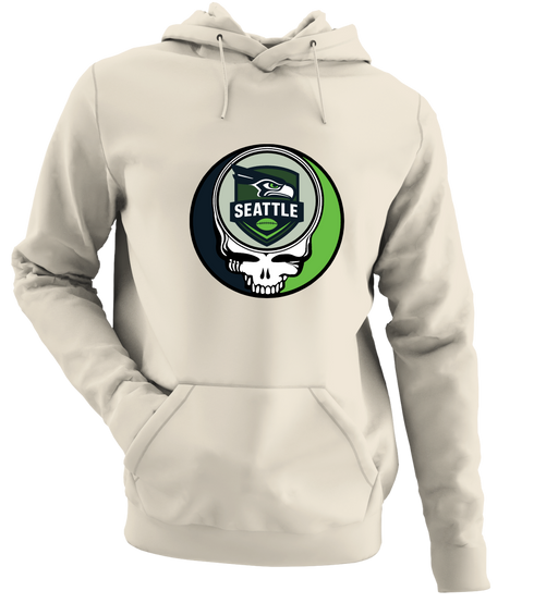 Seattle Football - Premium Grateful Dead Hoodie - Sand - 3