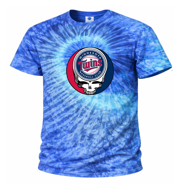 Minnesota Twins Stealie Tie-Dye Grateful Dead T-Shirt