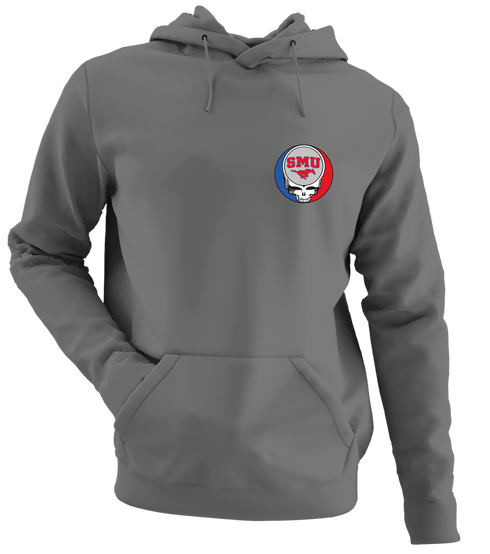 SMU - Premium Grateful Dead Left Chest Hoodie - Charcoal - 8