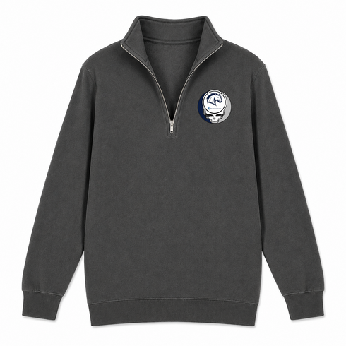 Hillsdale College - Premium Grateful Dead Quarter-Zip Pullover - Charcoal - 5