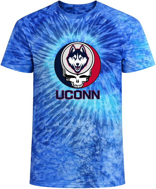 UCONN Tie-Dye Grateful Dead T-Shirt