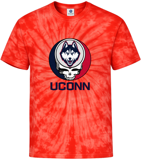 University of Connecticut Tie-Dye × Grateful Dead Tee
