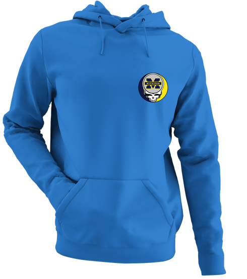 University of Michigan - Premium Grateful Dead Left Chest Hoodie - Heather Royal - 5