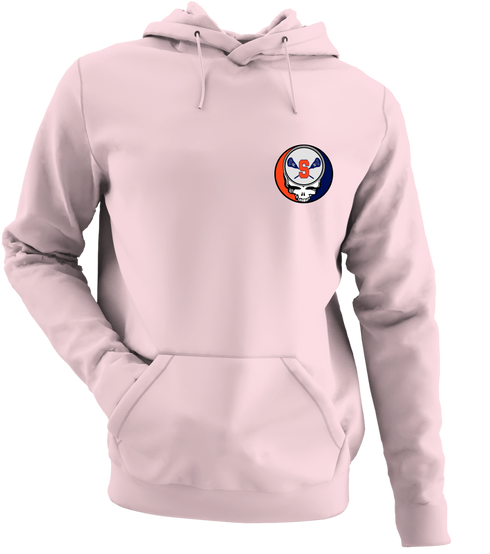 Syracuse Lacrosse - Premium Grateful Dead Left Chest Hoodie - Light Pink