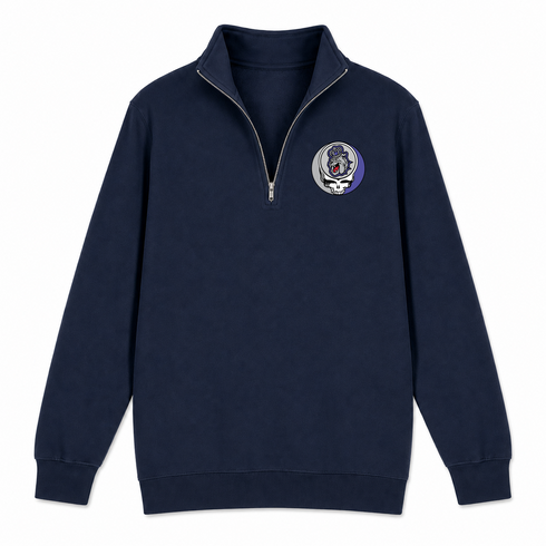 James Madison University - Premium Grateful Dead Quarter-Zip Pullover - Navy - 4