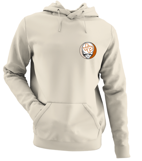 University of Texas - Premium Grateful Dead Left Chest Hoodie - Sand - 3