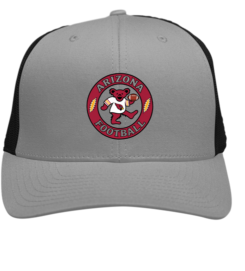 Arizona Football Dancing Bear Stealie Grateful Dead Trucker Cap - Heather | Black