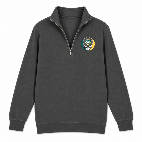 Wayne State University - Premium Grateful Dead Quarter-Zip Pullover - Charcoal - 6