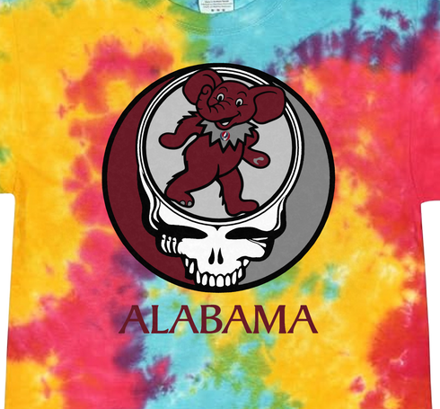 University of Alabama Dancing Cecil Stealie Tie-Dye T-Shirt