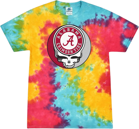 University of Alabama Stealie Tie-Dye T-Shirt