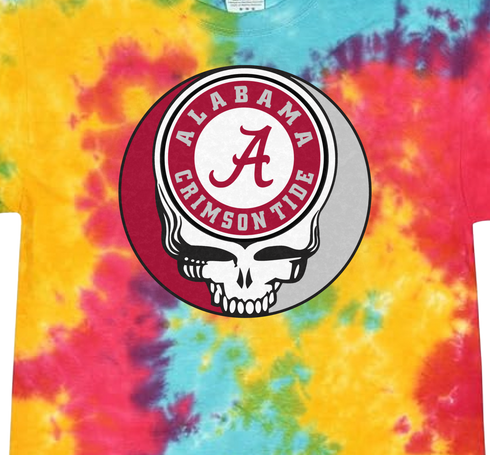 University of Alabama Stealie Tie-Dye T-Shirt
