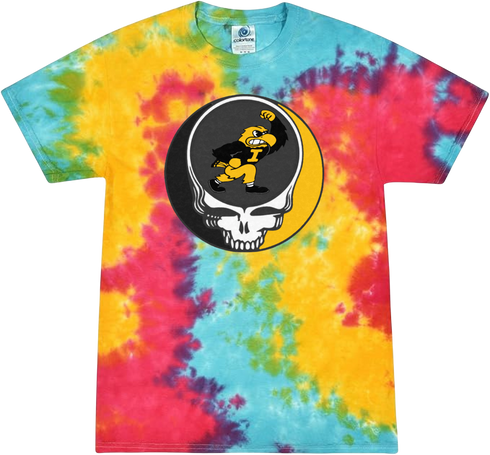 University of Iowa Stealie Tie-Dye T-Shirt