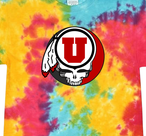 University of Utah Stealie Tie-Dye T-Shirt
