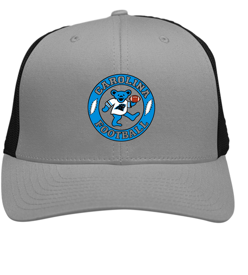 Carolina Football Dancing Bear Stealie Grateful Dead Trucker Cap - Heather | Black