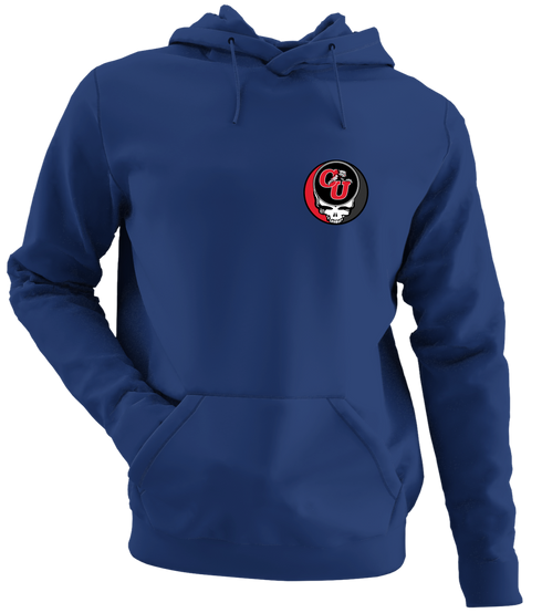 Clark - Premium Grateful Dead Left Chest Hoodie - Navy