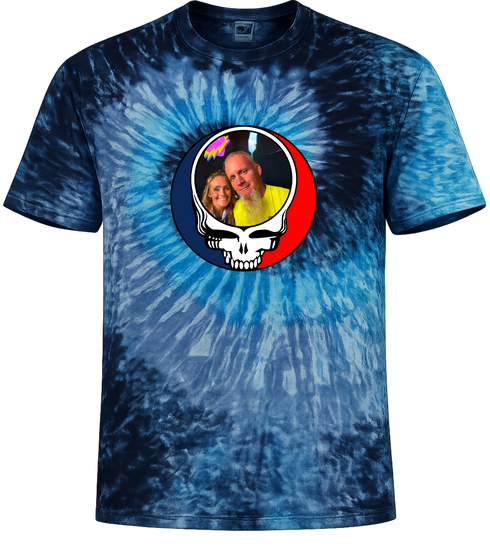 1454 - Custom Stealie Tie-Dye