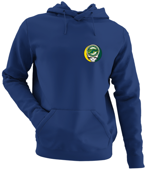 Skidmore - Premium Grateful Dead Left Chest Hoodie - Navy - 2
