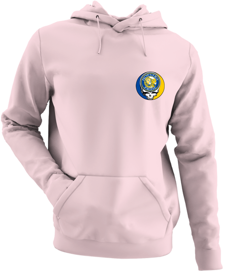 Hofstra University - Premium Grateful Dead Left Chest Hoodie - Light Pink - 4