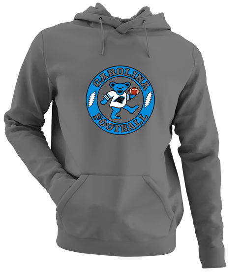Carolina Football Dancing Bear - Premium Grateful Dead Hoodie - Charcoal