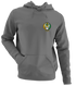 Notre Dame University Dancing Leprechaun - Premium Grateful Dead Left Chest Hoodie - Charcoal