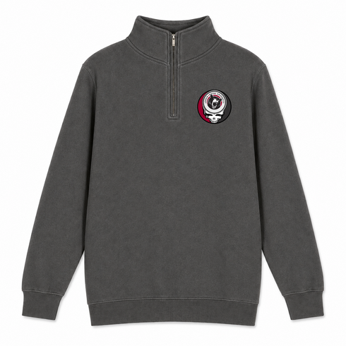 Lenoir Rhyne - Premium Grateful Dead Quarter-Zip Pullover - Charcoal - 5