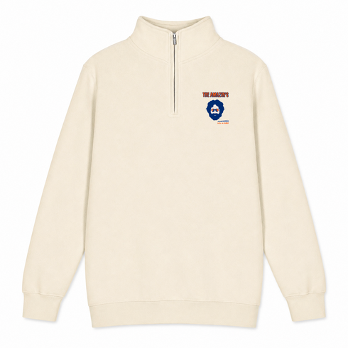 Mets Jerry - Life is dead.® - Premium Grateful Dead Quarter-Zip Pullover - Sand - 1