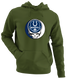 Indianapolis Football - Premium Grateful Dead Hoodie - Military Green - 7