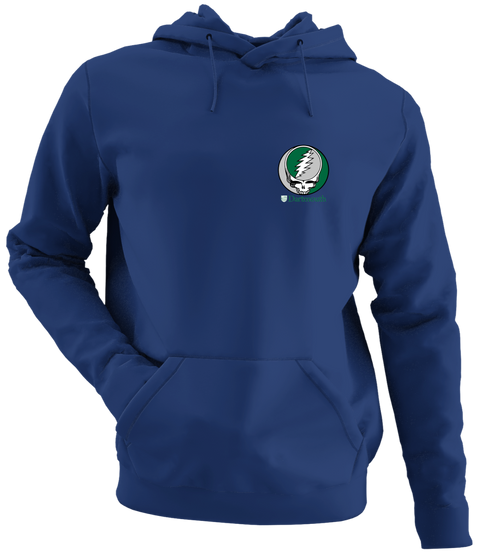 Dartmouth University - Premium Grateful Dead Left Chest Hoodie - Navy - 2