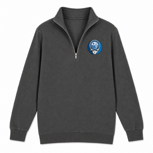 San Diego - Premium Grateful Dead Quarter-Zip Pullover - Charcoal - 6