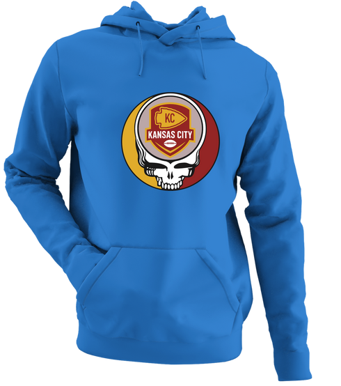 Kansas City Football - Premium Grateful Dead Hoodie - Royal - 5
