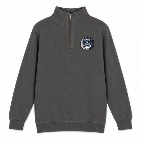 Marietta - Premium Grateful Dead Quarter-Zip Pullover - Charcoal - 5