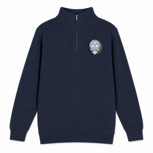 Colorado School of Mines - Premium Grateful Dead Quarter-Zip Pullover - Navy - 3