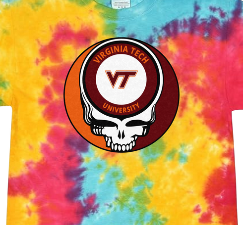 Virginia Tech Stealie Tie-Dye T-Shirt