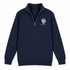 UNC Dancing Ram Stealie - Premium Grateful Dead Quarter-Zip Pullover - Navy - 4