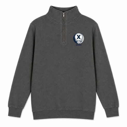 Xavier - Premium Grateful Dead Quarter-Zip Pullover - Charcoal - 5