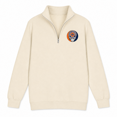 Auburn University - Premium Grateful Dead Quarter-Zip Pullover - Sand - 2