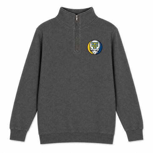 Trinity Hockey - Premium Grateful Dead Quarter-Zip Pullover - Charcoal - 5