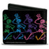 Grateful Dead - Bi-Fold Wallet - Dancing Skeletons Black Multi Color - StealieShop