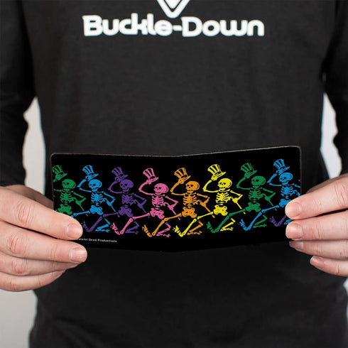 Grateful Dead - Bi-Fold Wallet - Dancing Skeletons Black Multi Color - StealieShop