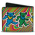 Grateful Dead - Bi-Fold Wallet - Grateful Dead Dancing Bears Swirl Multi Color - StealieShop